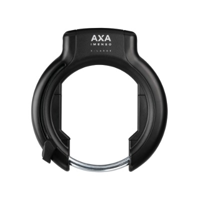 AXA IMENSO X Large rammelås til UPI plug-in kabel eller ULC plug-in kæde. Ekstra bred åbning på 91,7 mm.