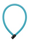 Wirelås AXA Resolute (Ice Blue) 600 x 6 mm. med nøgle. 6 mm wire med beskyttende betræk.