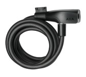 Spirallås AXA Resolute (sort) 1800 x 8 mm. med nøgle. 8 mm wire med beskyttende betræk.