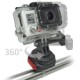 klickfix Go Pro kameraholder (CamOn) incl. Quad adapter, ø15-60 mm, 360° pan. i 18 trin For GoPro kamera
