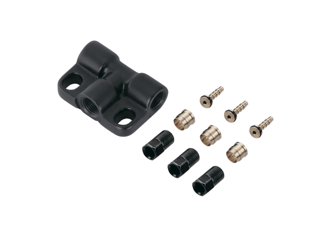 Hydraulisk bremseslange studs, olives og connector TEKTRO Hose connector kit  for Twin bremser HD-T525/E525/E745/T745/E545/T545