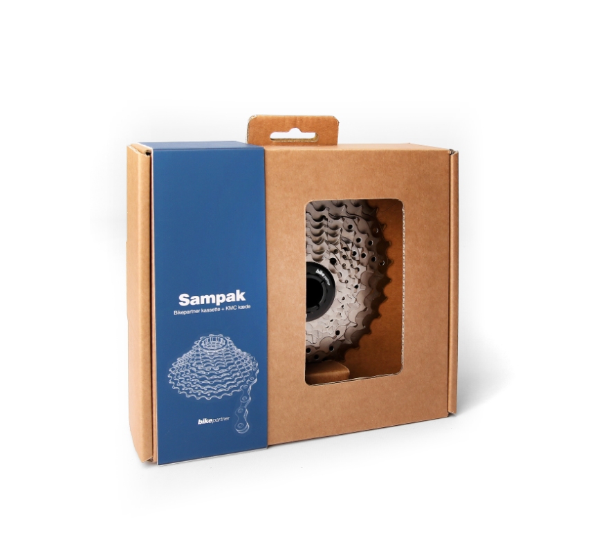 Sampak Bikepartner 9sp 11-25t Road med KMC X9 1/2x11/128