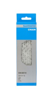 Kæde Shimano NEXUS CN-NX10 114 led. Til indvendigt gearnav/Singlespeed. Korrosionsbeskyttelse for øget holdbarhed.