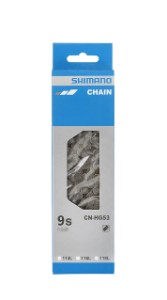 Kæde Shimano HG53 æske Grå 9 speed 116L ECNHG53C116I