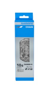 Kæde Shimano 10-speed elcykelkæde fra Shimano med SIL-TEC overfladebehandling og ny pladedimension STEPS E6000 og E8000 1 x 10-speed. Led: 138.