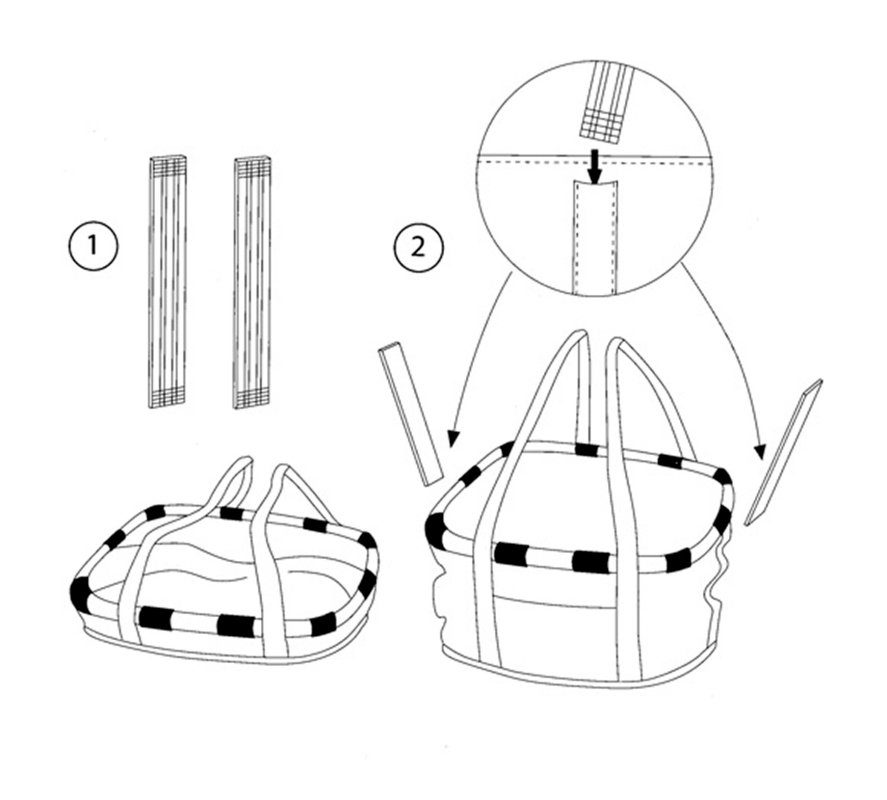 Klickfix Bikebasket cykelkurv (twist sky rose). Frontkurv med snørrelukning, yder- og indre lomme. Vol: 15 L,, max bæreevne 5 kg.