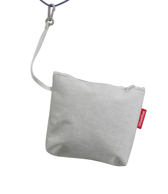 Klickfix Bikebasket cykelkurv (twist sky rose). Frontkurv med snørrelukning, yder- og indre lomme. Vol: 15 L,, max bæreevne 5 kg.