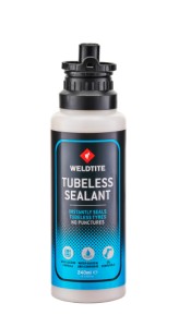 Weldtite Tubeless Tyre Sealant (240ml).  Lappevæske til tubeless, kan bruges sammen med CO2