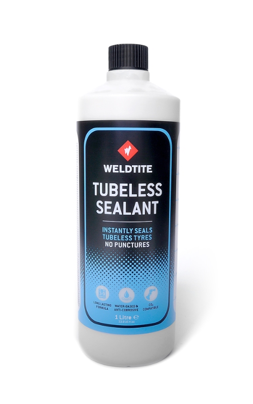 Lappevæske Weldtite Tubeless Tyre Sealant (1ltr) Kan bruges sammen med CO2