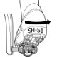 Pedalklampe Shimano SPD Single Release ISMSH51