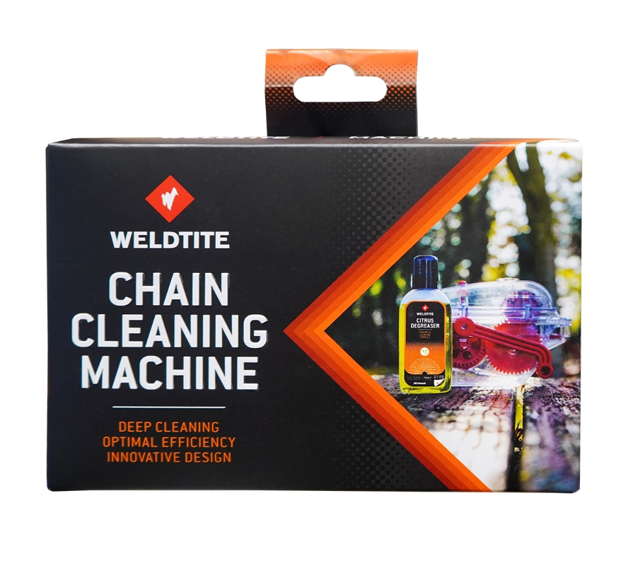 Kæderenseboks inkl. 75 ml Citrus degreaser  Chain Cleaning Machine Dirtwash  Weldtite