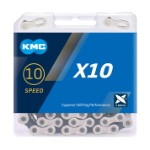 Kæde KMC X10 114L æske Sølv/Sort 10 speed (10) BX10NB114 High Performance