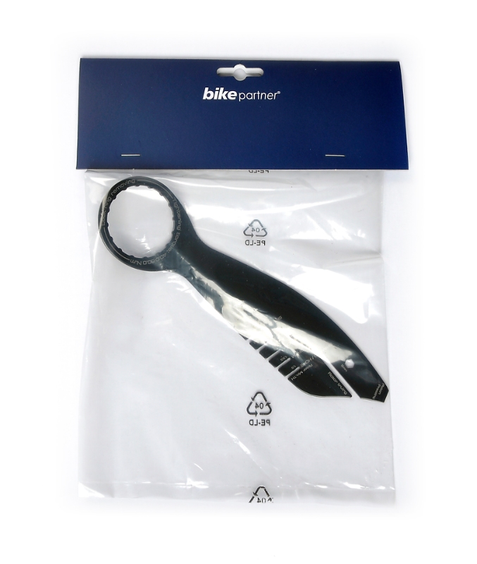 Bikepartner 5:1 multiværktøj til bremseskiver:  Bremseskivemåler (tykkelse), bremseskive-opretter, stempel-presser og momentforøger til 5 mm unbrako.