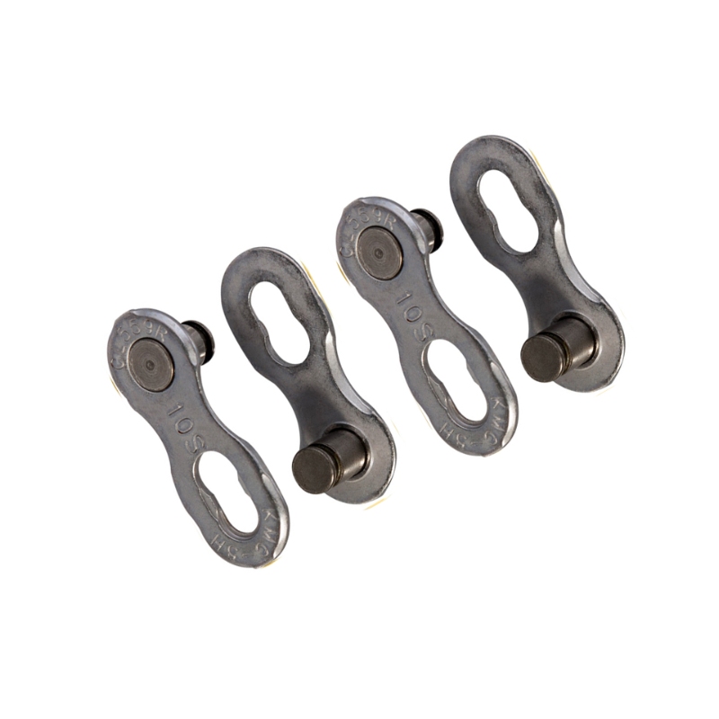 Samleled KMC Missinglink 10 speed (sølv) med EPT. Til X10L og X10SL. 2 stk. Re-usable.