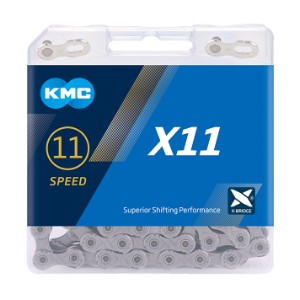 Kæde KMC X11  118L æske Grey 11 speed