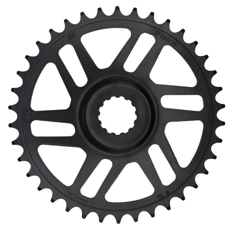 Gearhjul KMC E-bike 38t til Bosch gen3. Offset 3,0 mm, 50,0 mm, 11/128 x 3/32, CrMo, 3500 km+ Active Line, Active Line Plus & Performance Line