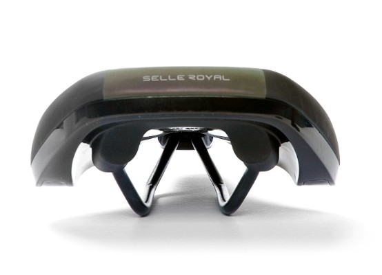 SelleRoyal VIVO unisex sadel med refleks. Atheltic 45° kørestilling, Foam Matrix. Reflective Film & Ergonomic Channel.