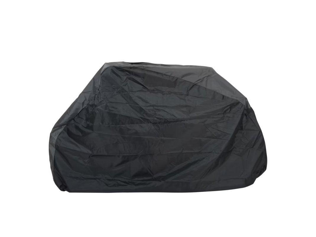 Vandtæt nylon garage til cykel (sort)  240x109 cm. 2 velrostropper i bund (for/bag) til fastgørelse omkr. hjul