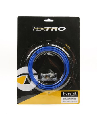 Bremseslangekit TEKTRO inkl. fitting Blå 1800 mm for Auriga comp ø5,5 mm Draco, Auriga E-Comp