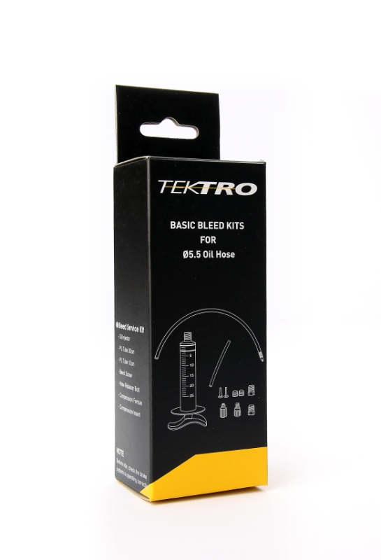 Bremseudlufterkit fra Tektro til udluftning af hydrauliske skivebremse. Leveres uden olie. Ønskes olie bestil også varenr. 14553.