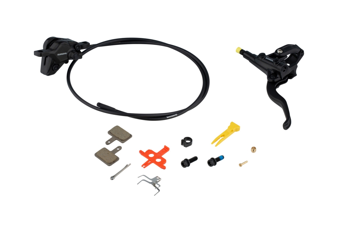 Hydraulisk Shimano bagbremsesæt MT410 Sort, Komplet, 1700mm,  MT410, Uden skive  EMT4101JRRXRA170