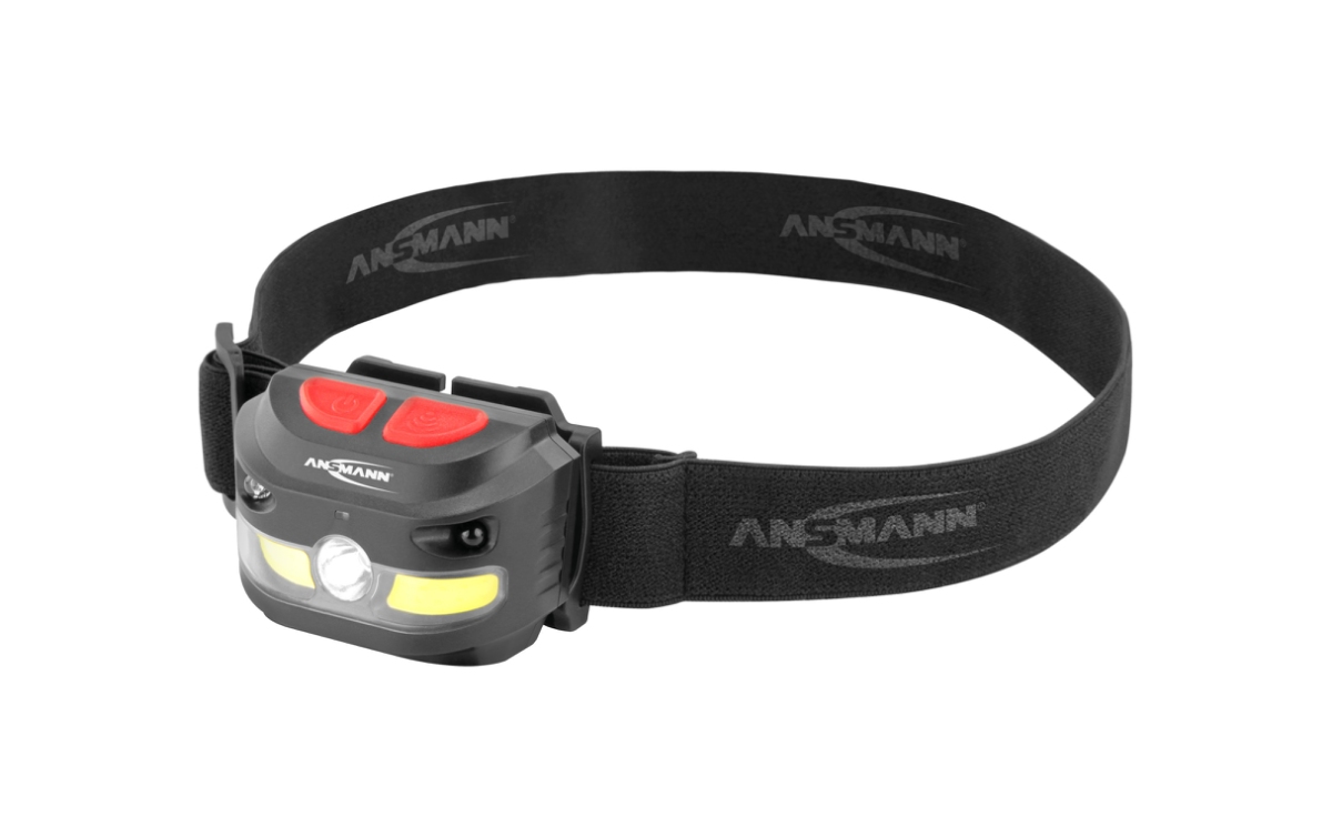 Pandelygte Ansmann med SENSOR 250Lumen Opladelig. Tænd & Sluk uden berøring