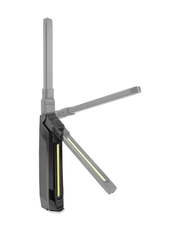 Værkstedslygte Ansmann 500 Lumen. Opladelig, magnet, krog, foldbar og andre funktioner