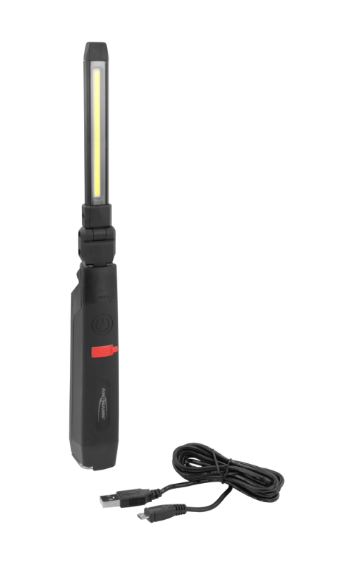 Værkstedslygte Ansmann 500 Lumen. Opladelig, magnet, krog, foldbar og andre funktioner