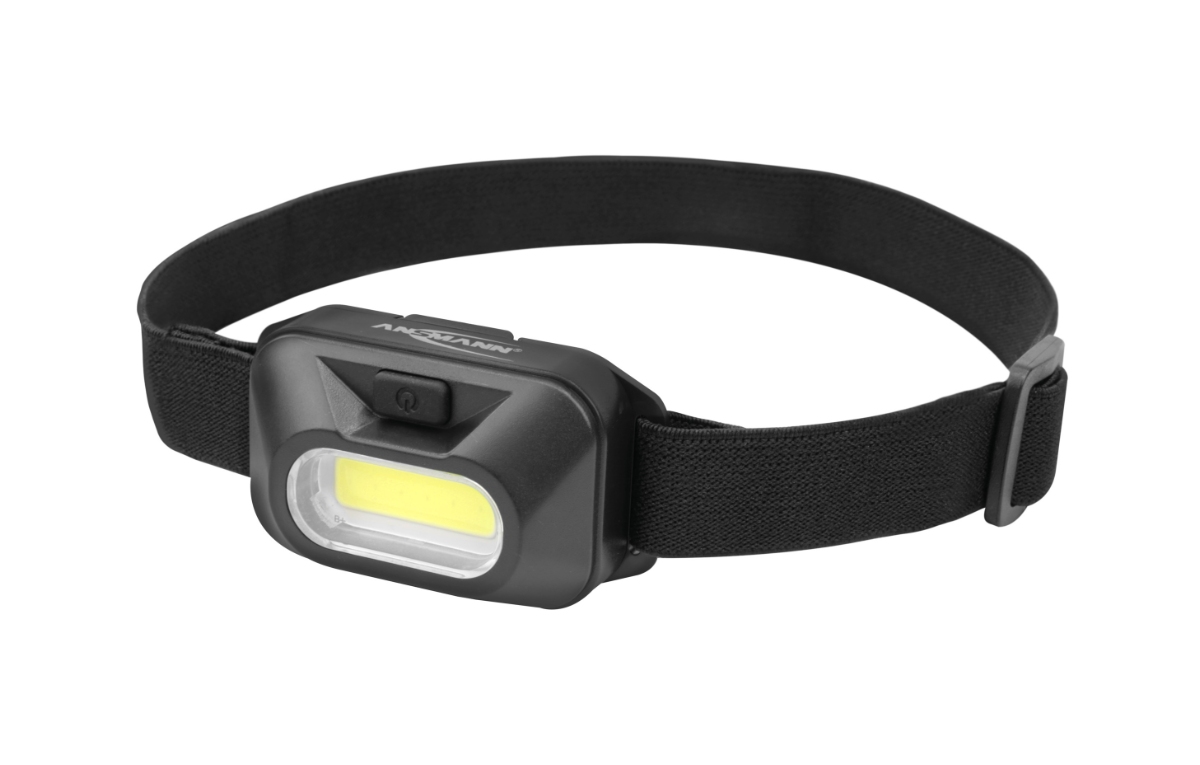 Pandelygte Ansmann 120Lumen 3 x AAA Batterier. 3 funktioner (100% lysstyrke, 30% lysstyrke & blink