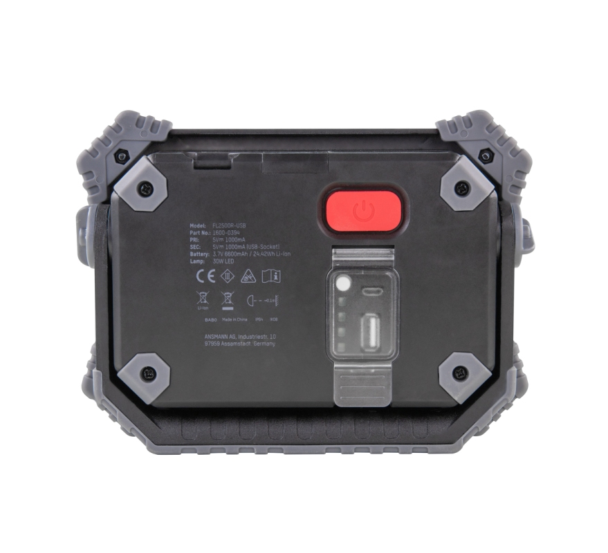 Værkstedslygte Ansmann USB 2800 Lumen Opladelig, krog, power bank m.m.