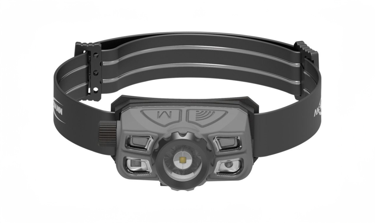 Pandelygte Ansmann 450 Lumen USB opladelig, Sensor, 45° vinkel