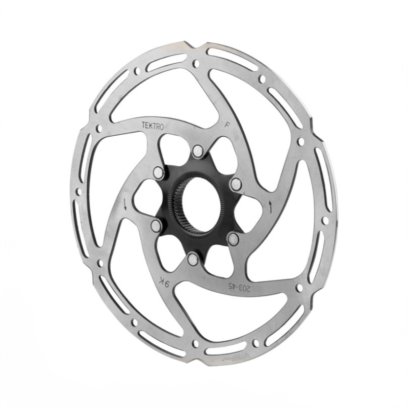 Tektro Ø160 2,3 mm, bremseskive til Centerlock. Stor effektmodulering, lang holdbarhed, afrunded kanter & slidindikator.