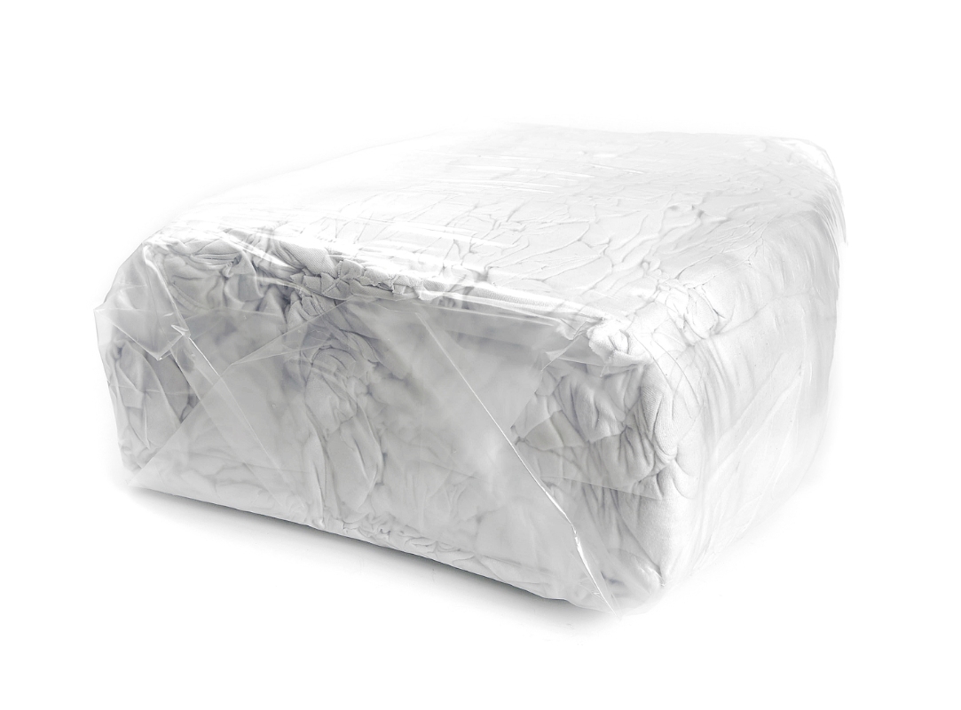 Klude 10 kg EKSTRA fine hvide bomuldsklude Kludene er af genbrugsmaterialer, er vasket, sorteret og skåret i passende stykker. Et miljørigtigt valg.