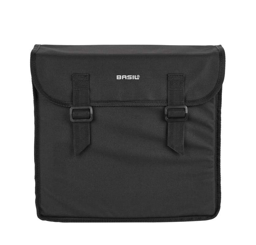 Taskesæt BASIL MARA 26L Sort Bag m.bro 35x12x31cm x2  vandafvisende