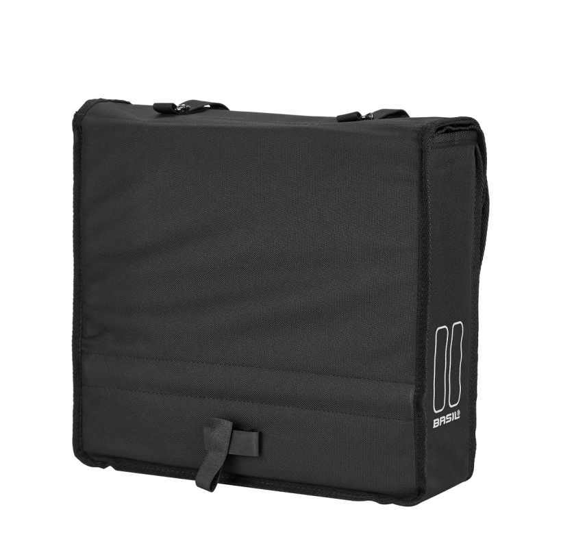 Taskesæt BASIL MARA 26L Sort Bag m.bro 35x12x31cm x2  vandafvisende
