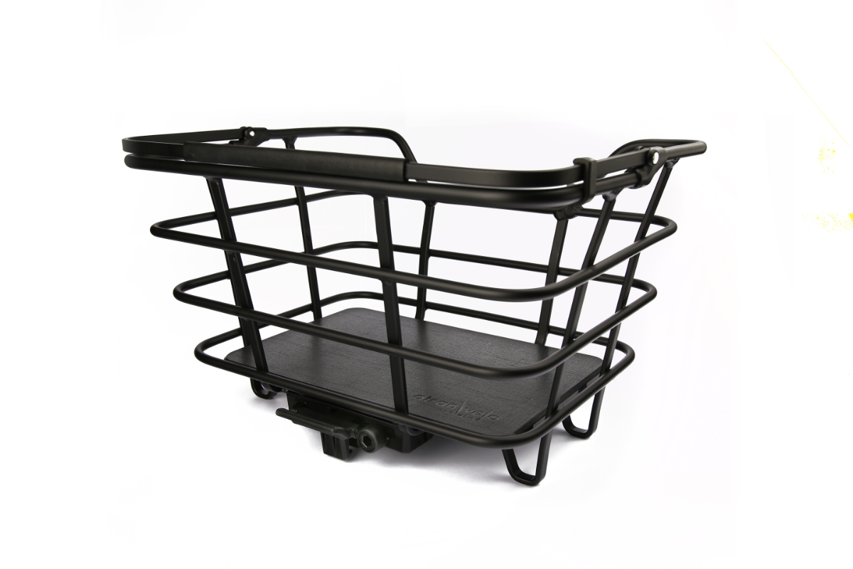 Atran Velo EPIC cykelkurv (sort) med AVS. Motering på bagagbærer (bag). Vol. 23 L, maks. bæreevne 10kg, mål: 40x20x29cm