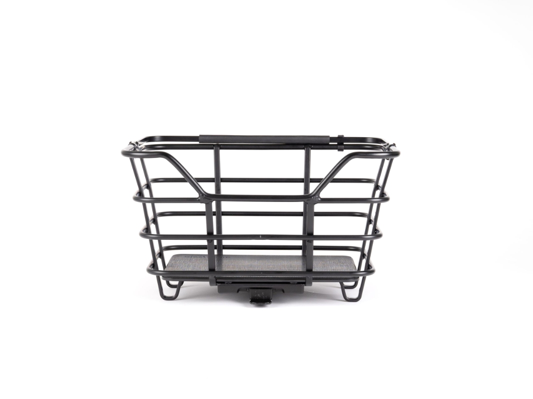 Atran Velo EPIC cykelkurv (sort) med AVS. Motering på bagagbærer (bag). Vol. 23 L, maks. bæreevne 10kg, mål: 40x20x29cm