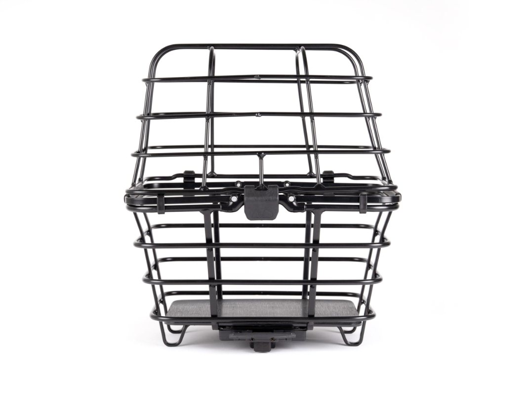 Atran Velo EPIC cykelkurv (sort) med AVS. Motering på bagagbærer (bag). Vol. 23 L, maks. bæreevne 10kg, mål: 40x20x29cm