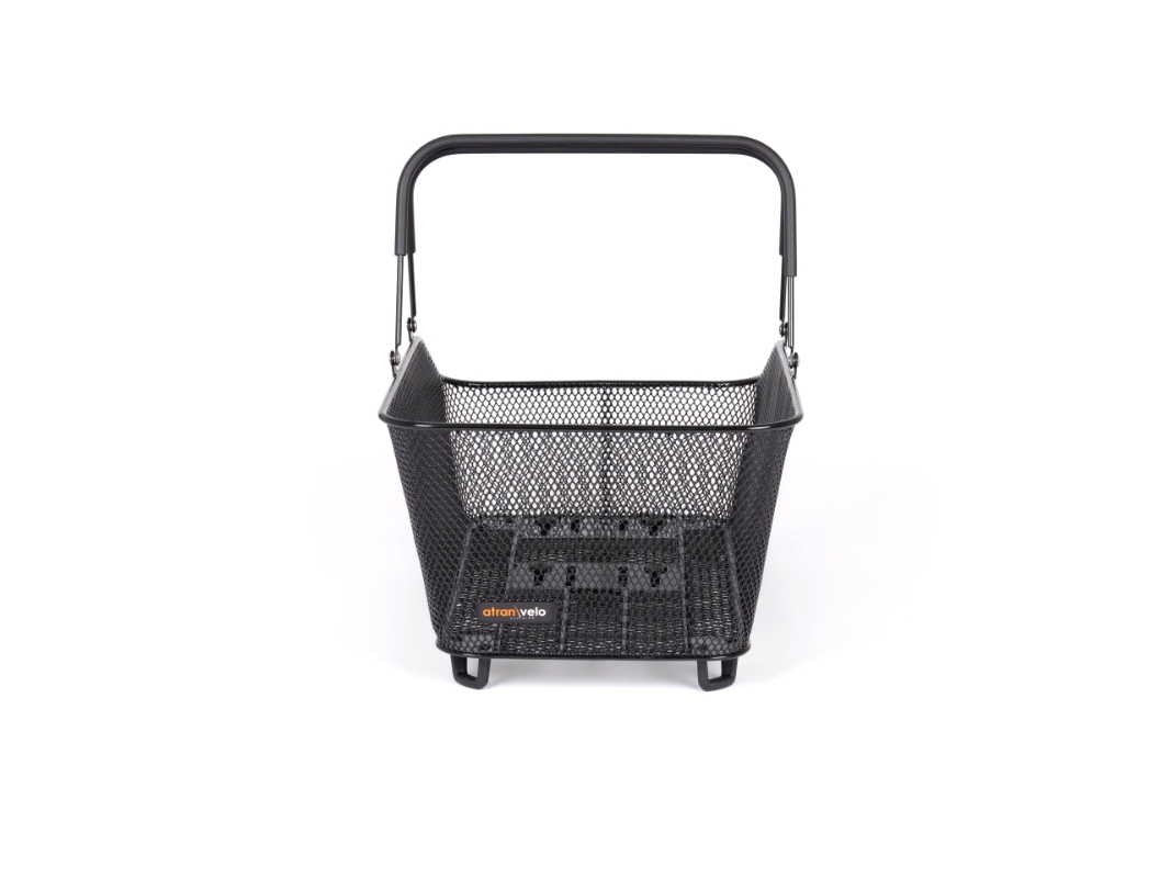 Kurv ATRAN VELO DAILY Large Sort bag med AVS 50x20x32cm 28L max 10kg