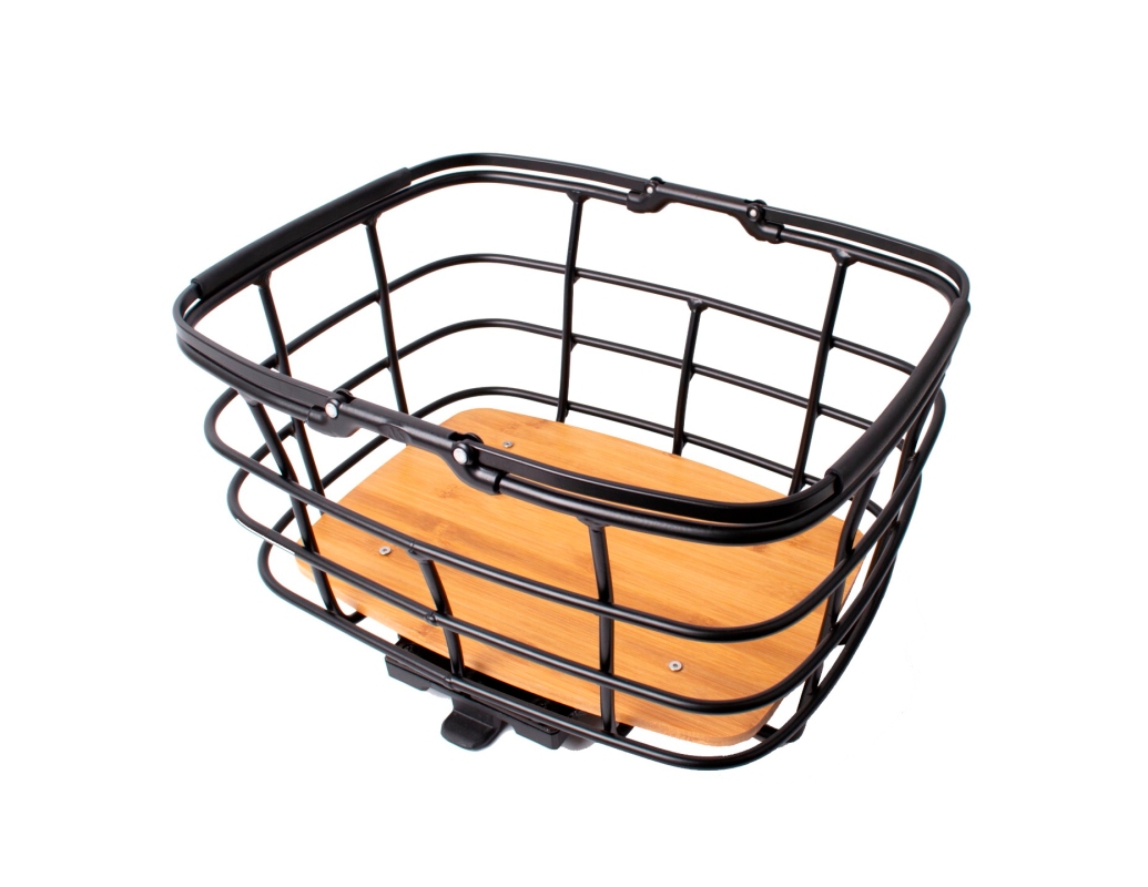 AtranVelo  DUO kurv (matsort) med AVS 27 L kurv med bambus bund. Konvertering til dyretransport med DUO COVER. Max. 10 kg