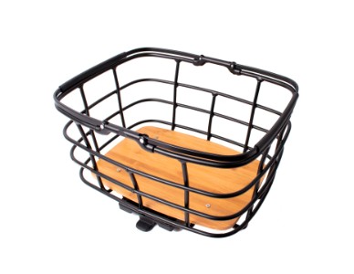 AtranVelo  DUO kurv (matsort) med AVS 27 L kurv med bambus bund. Konvertering til dyretransport med DUO COVER. Max. 10 kg