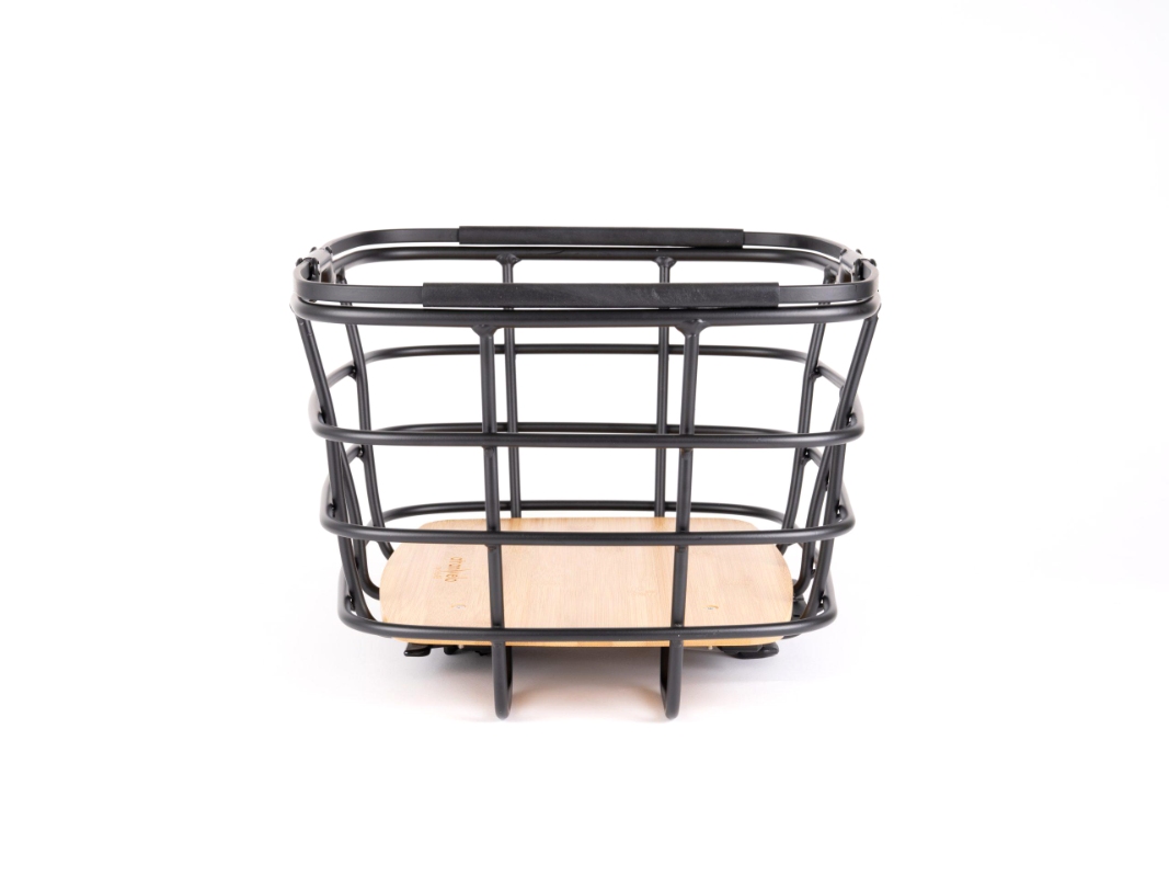 AtranVelo  DUO kurv (matsort) med AVS 27 L kurv med bambus bund. Konvertering til dyretransport med DUO COVER. Max. 10 kg