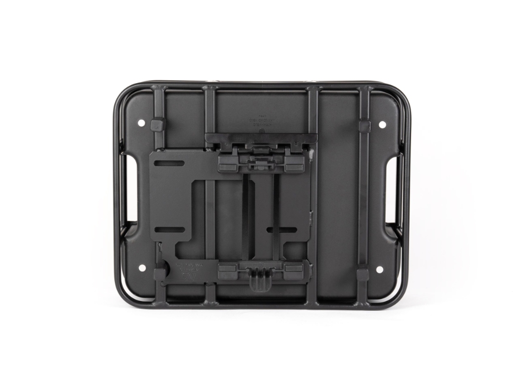 Kurv ATRAN VELO BAKERY CRATE Sort front/bag alu med AVS m.plast kasse 45x13x35cm 10L MAX 10 kg.