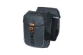 BASIL Miles Tarpaulin taskesæt (bag) Sort/orange, 34x16x43cm 34L. Monteret MIK adapter plade og 100% vandtæt.
