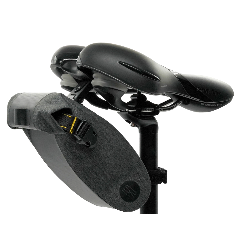 Selle Royal sadeltaske med ICS (Integrated  Clip System). Str. large (2,0 L), vandafvisende. Passer kun til Selle Royal sadler med ICS beslag