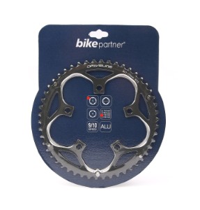 Klinge DRIVELINE 50T Alu Sort ø110 5hul 9/10sp 5182 alu m.løfte nitter pin