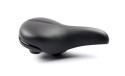 Sadel (unisex) fra Bikepartner model Moderate. 60° kørestilling. Skumkerne for øget komfort. Leveres inkl. sadelbeslag.