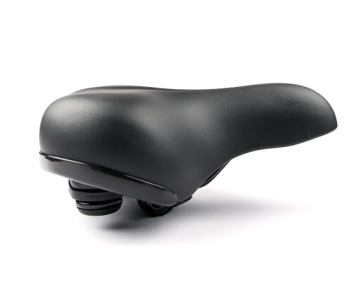 Sadel (unisex) fra Bikepartner model: City   90° kørestilling. Leveres inkl. sadelbeslag. Sælges kun i bulk af 15 stk.