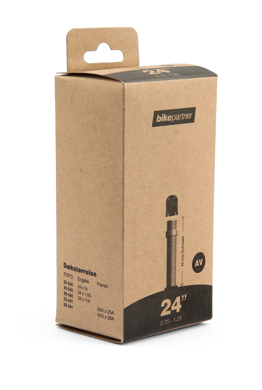 Slange 24x0,75-1,25 AV40 20/28-540/541  Bikepartner (50)