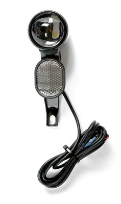 Reflektor SMART LED passer alle E-bike m. refleks front, 100 lux, , 1400 mm ledning, spændingsfelt 6-15 volt, BOSCH stik medfølger 